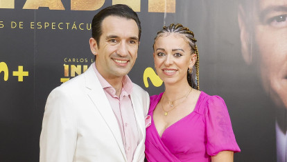 El actor Miguel Lago y Laura Abella