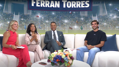 Ferran Torres en el plató de 'Today'