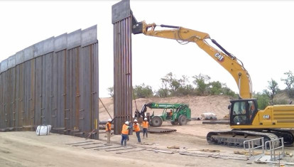 Avances en la construcción del muro fronterizo de EE.UU. en la frontera con México