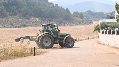 Un tractor en España
