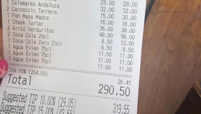 Imagen del ticket difundido por Jesús Soriano en sus redes sociales
