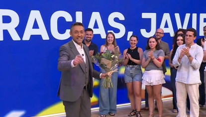 Javier Ruiz, en su despedida de Mañaneros 360