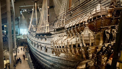 Vista del buque de guerra Vasa
