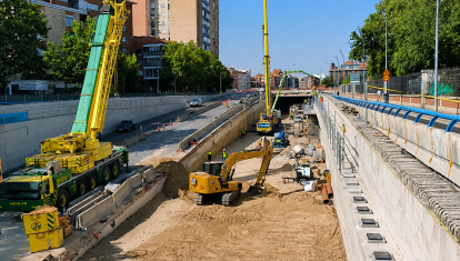 Continúan los trabajos de soterramiento de la A-5