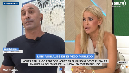 Luis Rubiales y Afra Blanco