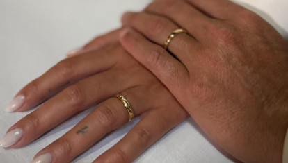 La imagen publicada por Cristiano Ronaldo y Georgina en redes sociales con la que han anunciado su boda