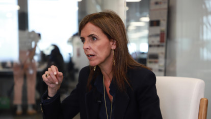 Carmen Fúnez, vicesecretaria de Sanidad y Política Social del PP, en la redacción de El Debate