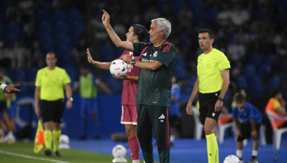 José Mourinho, durante un partido de pretemporada con el Real Madrid