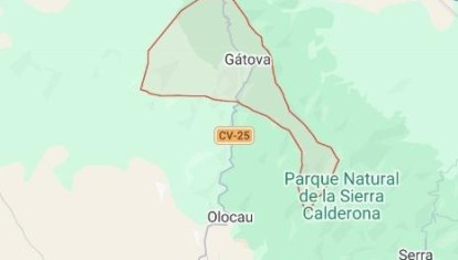 Mapa de Gátova y la Sierra Calderona