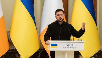 (Foto de ARCHIVO)
July 23, 2026, Kyiv, Ukraine: President of Ukraine Volodymyr Zelenskyy attends a news conference with Taoiseach of the Republic of Ireland Micheal Martin after their meeting, Kyiv, Ukraine, July 23, 2026.

Europa Press/Contacto/Danylo Antoniuk
23/7/2026
