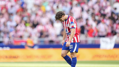Julián Álvarez, en el partido del Atlético de Madrid frente al Villarreal