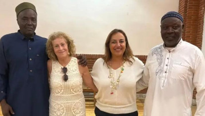 La alcaldesa de Palencia, Miriam Andrés, celebra el nacimiento de Mahoma en una parroquia