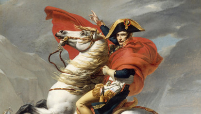 El despótico Napoleón, a lomos de su 'Marengo'