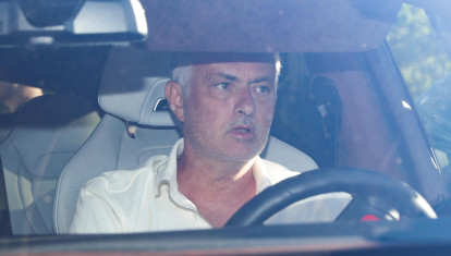 El entrenador Jose Mourinho en Madrid