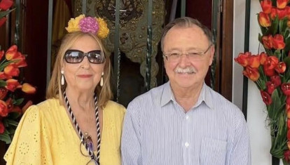 Juan José Vivas con su mujer
