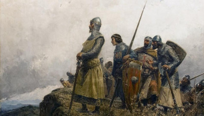 Pedro III el Grande en el collado de las Panizas por Mariano Barbasán (1891)