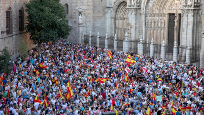 Concentración en Toledo en apoyo a Ceuta
REMITIDA / HANDOUT por JUANMA JIMENEZ
Fotografía remitida a medios de comunicación exclusivamente para ilustrar la noticia a la que hace referencia la imagen, y citando la procedencia de la imagen en la firma
02/9/2026