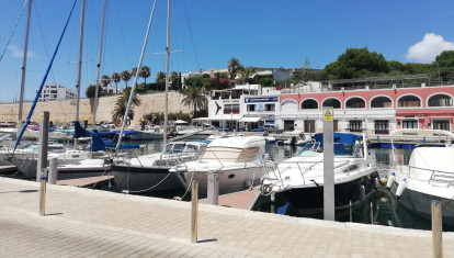Puerto de Ciudadela (Menorca), en el que se producen rissagues de manera frecuente