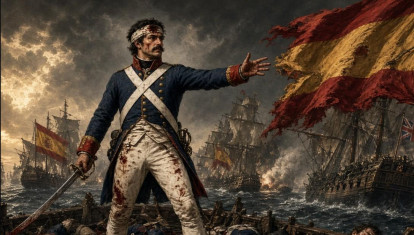 Recreación de la gesta de Martín Álvarez, el héroe español que dará nombre a un nuevo buque de la Armada