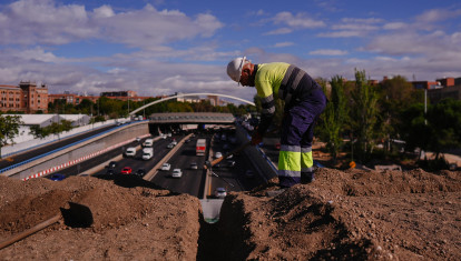 Imagen de los trabajos en Parque Ventas