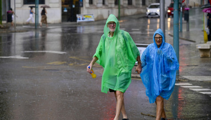 PALMA DE MALLORCA, 09/09/2026.- Fuertes lluvias este miércoles, en Palma de Mallorca. EFE/ Miquel A. Borràs
