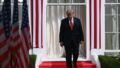 El presidente de EE.UU. Donald Trump durante un acto en su visita a Irlanda