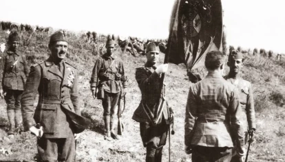 La primera jura de bandera de La Legión española en octubre de 1920 en el llano de El Tarajal, Ceuta