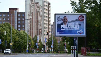 Propaganda de AfD en el Estado de Mecklenburg-Occidental Pomerania