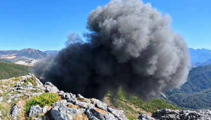 La Guardia Civil localiza y destruye un proyectil de la Guerra Civil en un paraje de Puebla de Lillo (León)