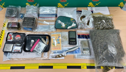 La Guardia Civil desmantela en Soria un punto de venta de droga en una operación con seis detenidos y una amplia variedad de sustancias estupefacientes intervenidas