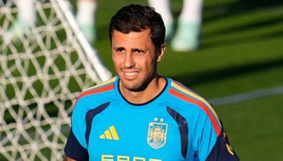 Rodri Hernández durante un entrenamiento reciente con la selección española