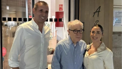Woody Allen en el asador Gonzaba de Madrid