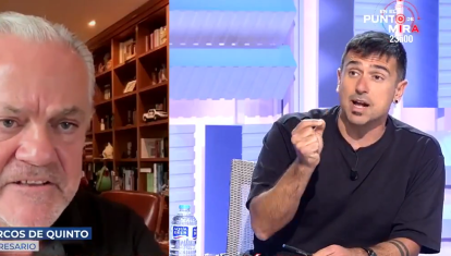 Marcos de Quinto y Ramón Espinar, en su enfrentamiento en el programa En boca de todos