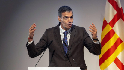 Pedro Sánchez, este viernes en Barcelona
