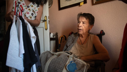 Maricarmen, el pasado 23 de septiembre, antes del desahucio