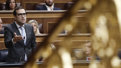 El vicepresidente primero, Carlos Cuerpo, este miércoles en el Congreso