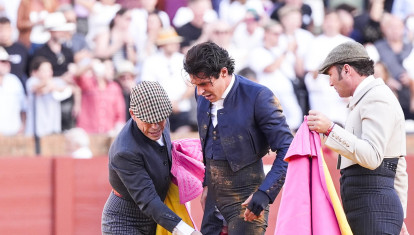 El torero Alejandro Talavante tras la cornada sufrida el domingo