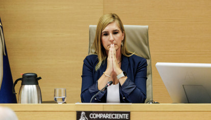 Imagen de Salomé Pradas tomada durante su comparecencia en el Congreso
