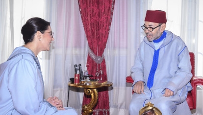RABAT (MARRUECOS), 29/09/2026.- Audiencia del rey Mohamed VI con la nueva presidenta del Gobierno, Fatima Ezzahra El Mansouri, celebrada este martes en Rabat. EFE/MAP/Driss Ben MalekSÓLO USO EDITORIAL, PERMITIDO SU USO SÓLO EN RELACIÓN A LA INFORMACIÓN QUE APARECE EN EL PIE DE FOTO (CRÉDITO OBLIGATORIO)