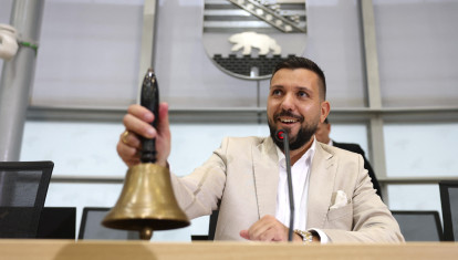 El candidato de AfD a la presidencia de la cámara, Tobias Rausch
