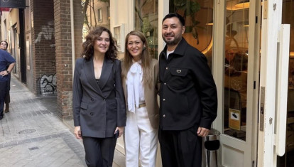 Isabel Días Ayuso en el restaurante Marielas