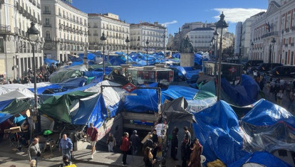 Acampada en la Puerta del Sol