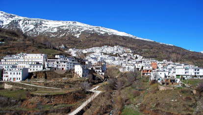 Pueblo de Trevélez, en las laderas de Sierra Nevada (Granada)