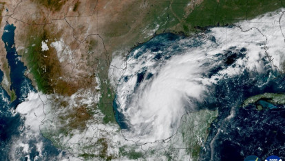 Imagen del huracán Isaías vista desde el satélite