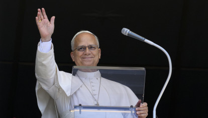 El Papa durante el rezo del Ángelus