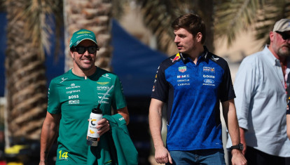 Fernando Alonso y Max Verstappen, en una imagen de archivo