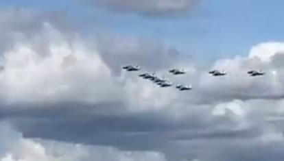La escuadrilla acrobática oficial de la Real Fuerza Aérea Saudí en Mallorca