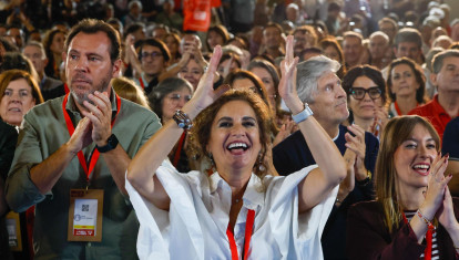 Imagen del Comité Federal de ayer, con los responsables de la subida de impuestos, el desastre en las infraestructuras y el de la invasión de Ceuta en primer plano.