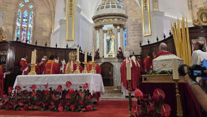 Un momento de la ceremonia de beatificación de los sacerdotes mártires de Ibiza.