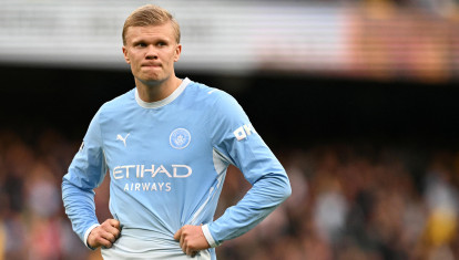 Erling Haaland, en un partido con el Manchester City